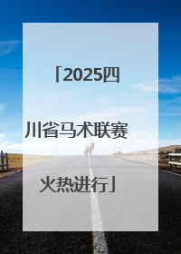 2025四川省马术联赛火热进行