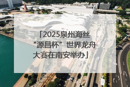 2025泉州海丝“源昌杯”世界龙舟大赛在南安举办