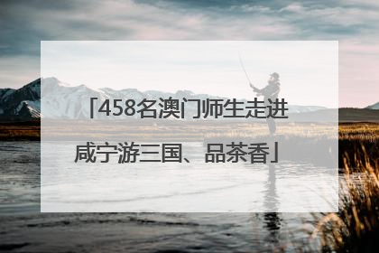 458名澳门师生走进咸宁游三国、品茶香