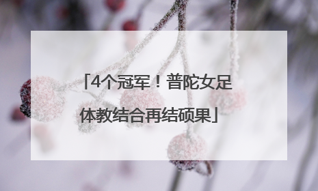 4个冠军！普陀女足体教结合再结硕果