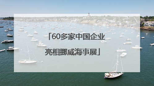 60多家中国企业亮相挪威海事展