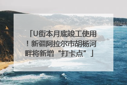 U街本月底竣工使用！新疆阿拉尔市胡杨河畔将新增“打卡点”